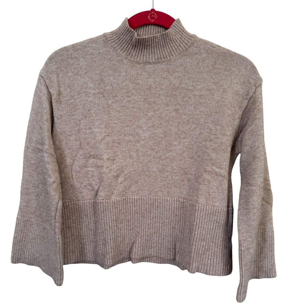 Lulu's Beige Turtleneck Sweater